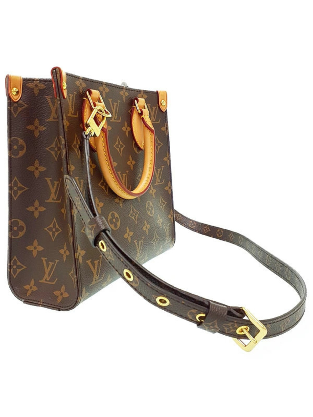 Louis Vuitton Bag Plat Sac Monogram Brown